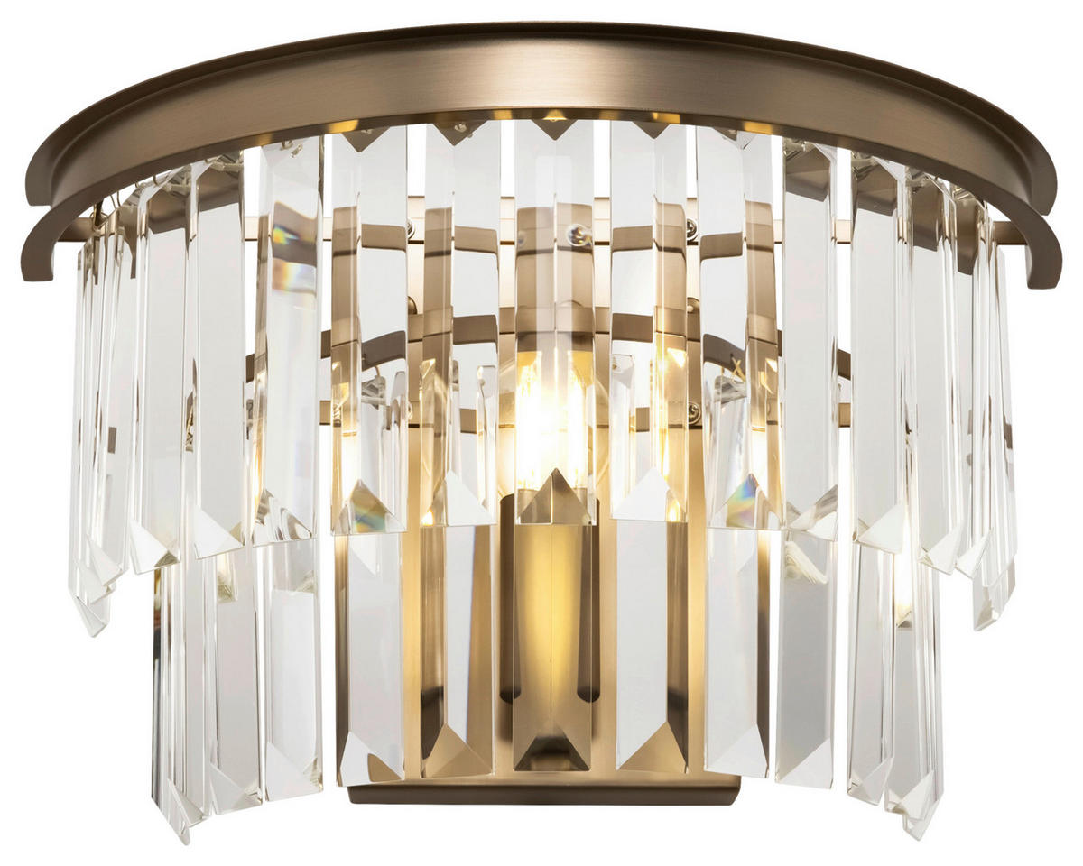 WANDLEUCHTE - Messingfarben, Basics, Glas/Metall (16,5/24,5/33cm) - MAYTONI