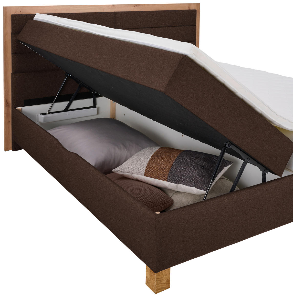 BOXBETT 180/200 cm  in Braun, Eiche Artisan  - Eiche Artisan/Braun, Konventionell, Holz/Holzwerkstoff (180/200cm) - Carryhome