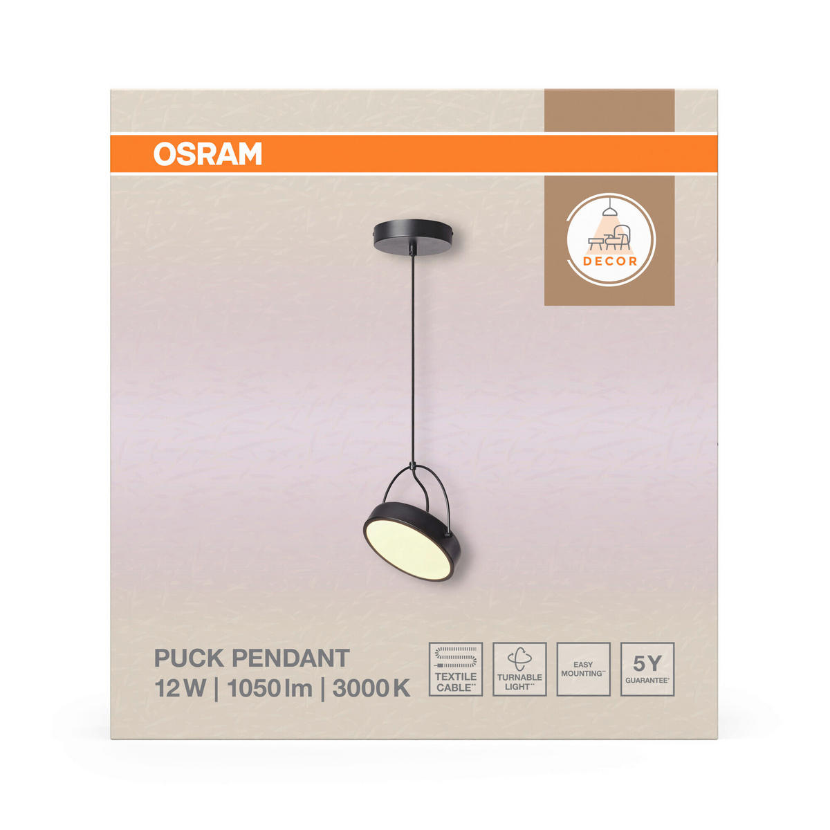 LED-HÄNGELEUCHTE 23/150 cm  - Schwarz, Design, Kunststoff/Metall (23/150cm) - Osram