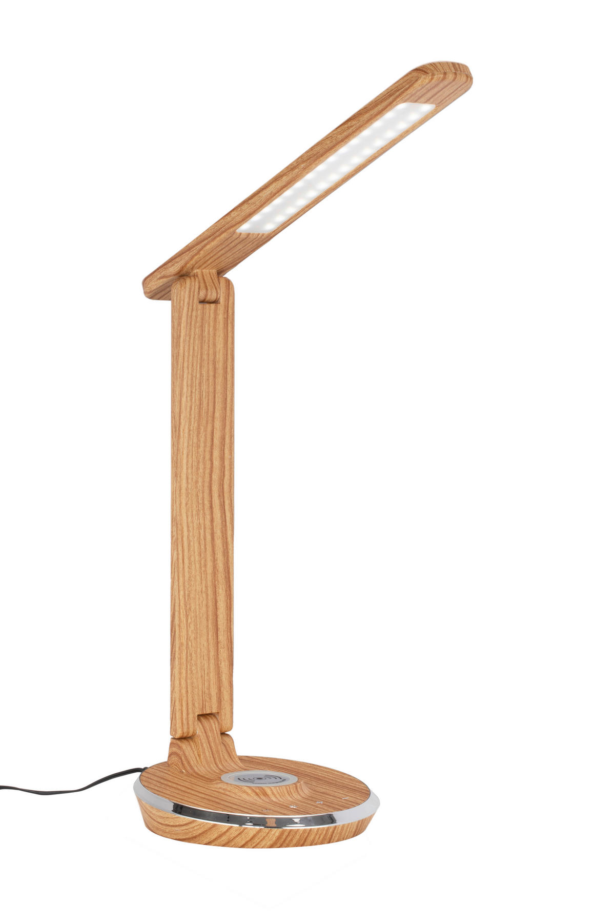 LAMPA NA PÍSACÍ STÔL, dotykový stmievač, 28/16/48,8 cm - farba duba, Konventionell, plast (28/16/48,8cm) - Novel