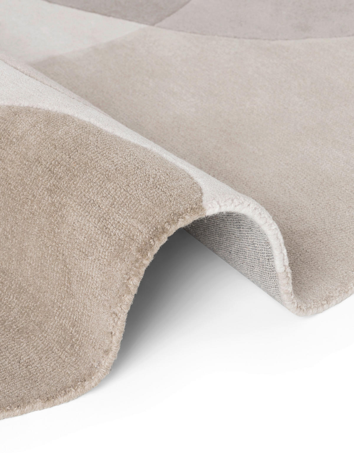 WOLLTEPPICH 200 cm Hackney Grau, Beige Blatt  - Beige/Grau, Basics, Textil (200cm) - Ted Baker