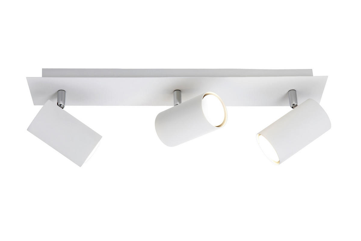 STRAHLER Marley 48/9/15 cm   - Weiß, Basics, Metall (48/9/15cm) - Trio Leuchten