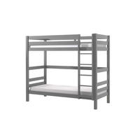 ETAGENBETT - Kieferfarben/Grau, MODERN, Holz (90/200cm) - MID.YOU