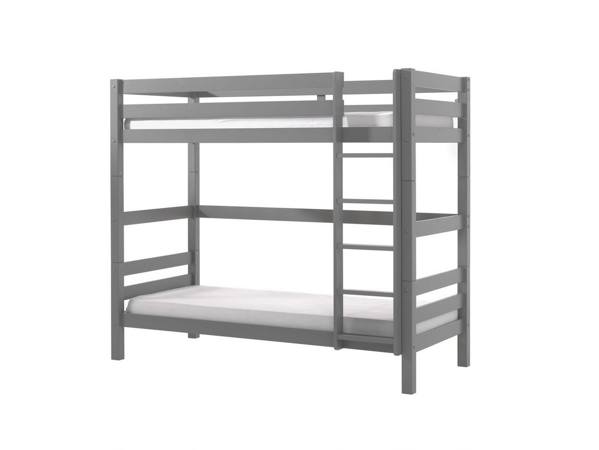 ETAGENBETT - Kieferfarben/Grau, MODERN, Holz (90/200cm) - MID.YOU