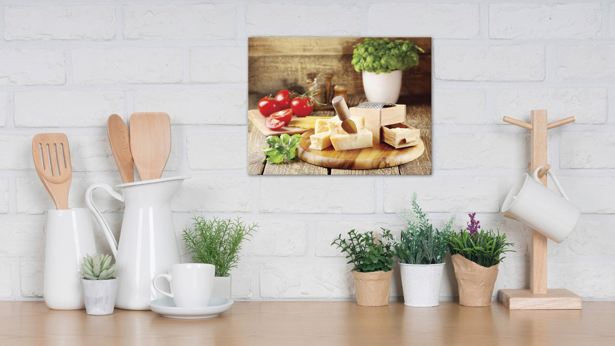 LEINWANDBILD Essen & Trinken  - Multicolor, Basics, Holz/Papier (30/40cm) - Euroart