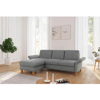 ECKSOFA ROCHELLE E Grau Flachgewebe  - Eichefarben/Grau, KONVENTIONELL, Holz/Textil (164/251cm) - Sit & More