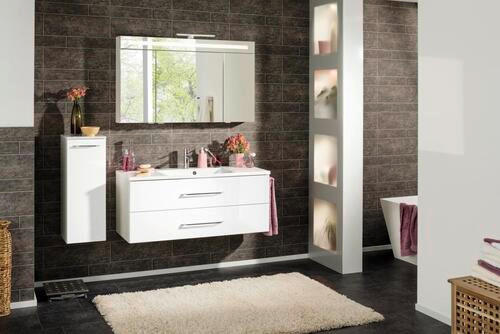 MIDISCHRANK 30,5/81/32 cm  - Alufarben, MODERN, Glas/Holzwerkstoff (30,5/81/32cm) - MID.YOU
