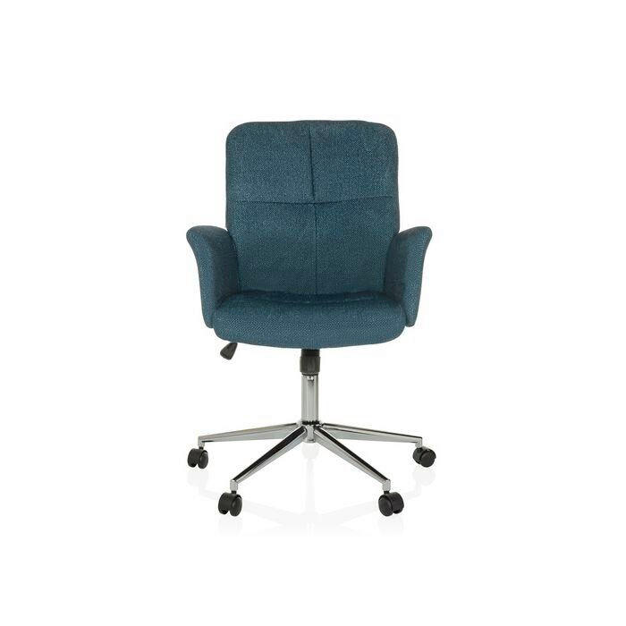 DREHSTUHL Flachgewebe Petrol  - Silberfarben/Petrol, MODERN, Kunststoff/Textil (63cm) - MID.YOU