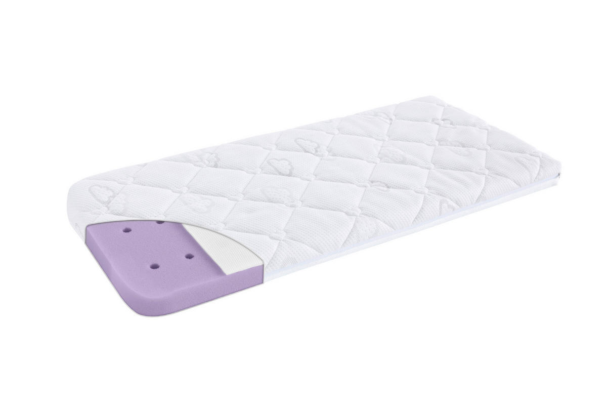 KINDERWAGENMATRATZE Brise Light Kaltschaumkern 34/78 cm  - Weiß, Basics, Textil (34/78cm) - Träumeland