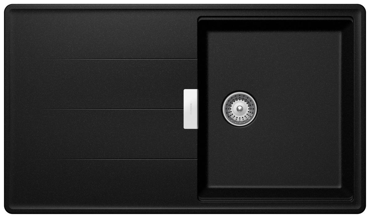 SPÜLE TIAD100UMAG  - Dunkelgrau, Basics, Stein (86/50cm) - Schock