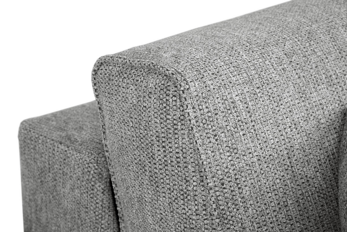 SCHLAFSOFA Webstoff Hellgrau  - Hellgrau/Schwarz, Design, Kunststoff/Textil (186/83/100cm) - Xora