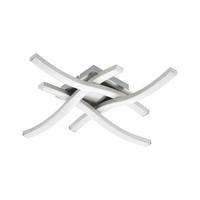 LED-DECKENLEUCHTE 5 W    45/45/6 cm  - Weiss/Nickelfarben, Modern, Kunststoff/Metall (45/45/6cm) - Eglo