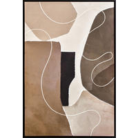 BILD Abstraktes 80/120 cm  - Wengefarben/Braun, LIFESTYLE, Holzwerkstoff/Kunststoff (80/120cm) - Monee
