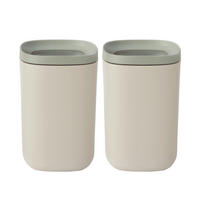 FRISCHHALTEDOSENSET  - Creme/Grün, Basics, Kunststoff (11/11/17cm) - BergHOFF