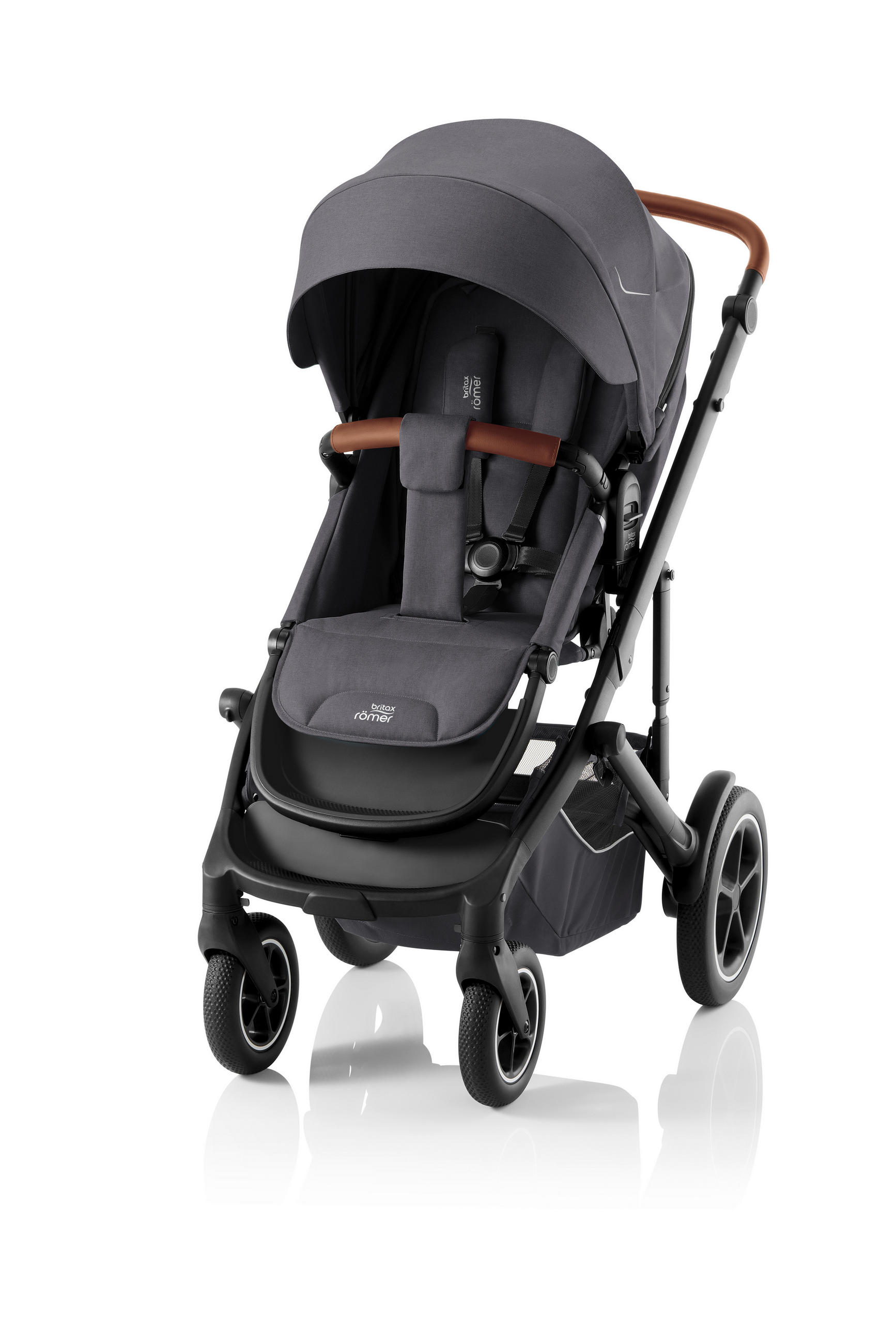 KINDERWAGEN Smile 5Z  - Dunkelgrau/Schwarz, Basics, Textil/Metall (57/112/97,7cm) - Britax Römer