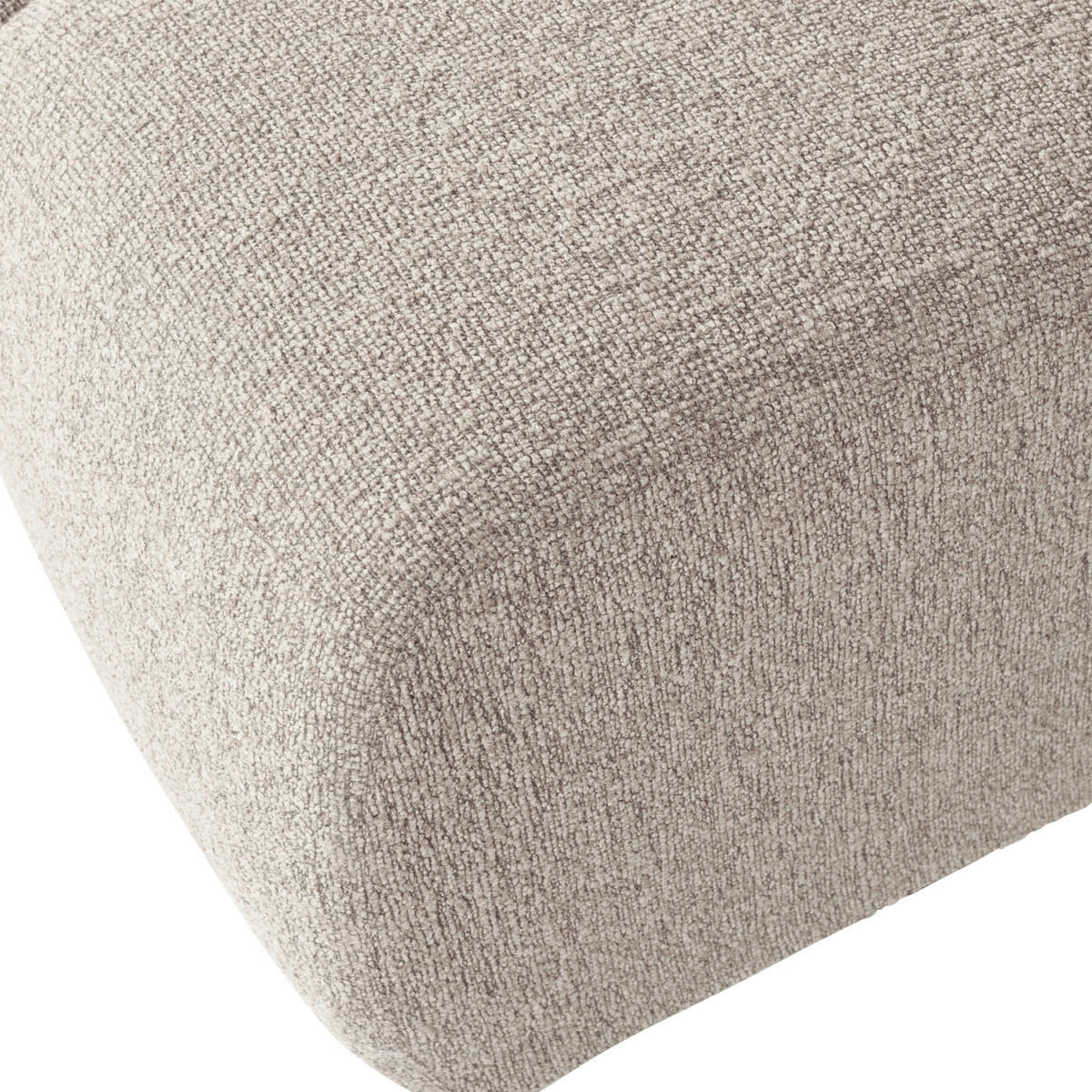 SOFAELEMENT Mojo Bouclé Beige  - Beige/Schwarz, Design, Kunststoff/Textil (84/74/97cm) - Livetastic