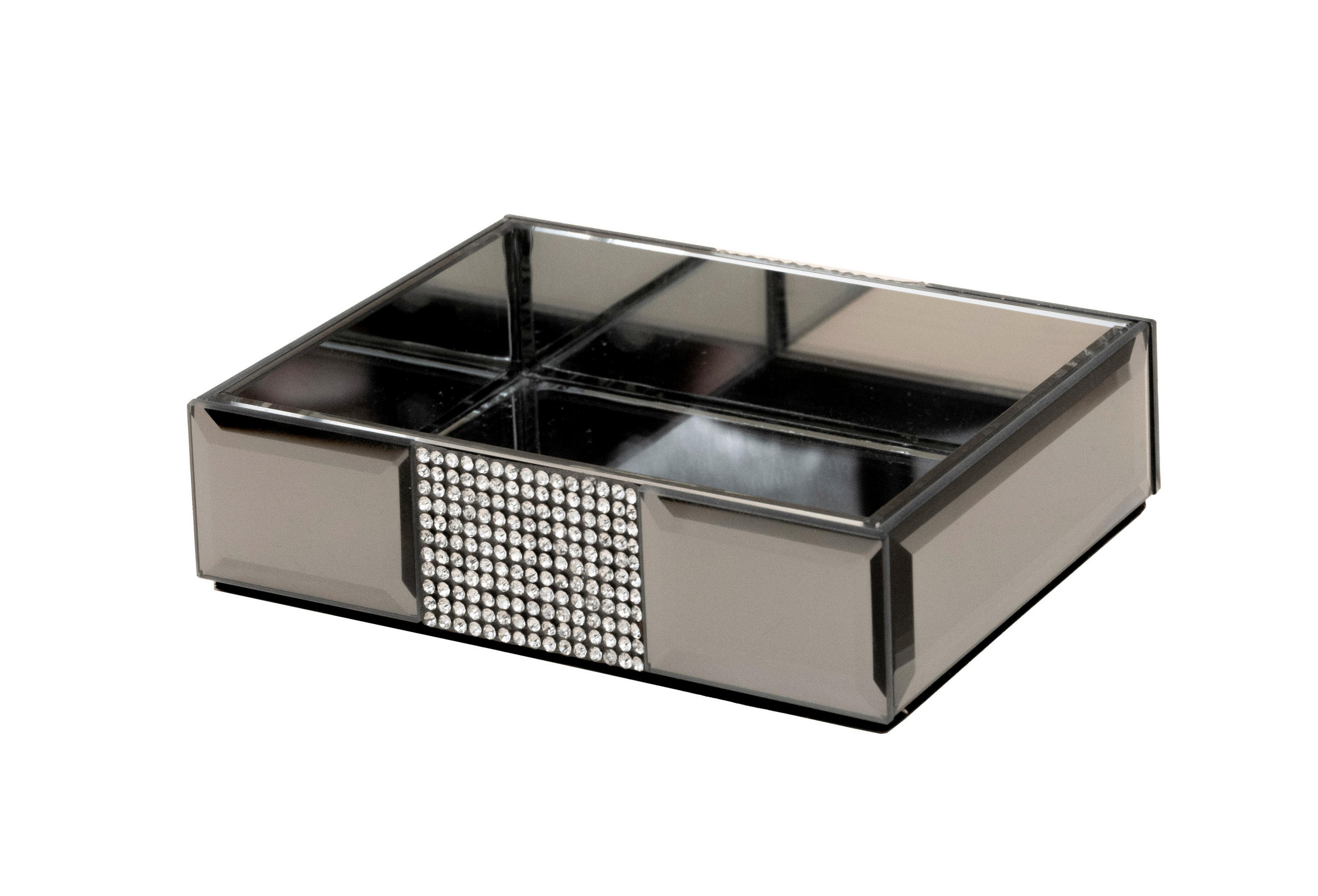 SZAPPANTARTÓ üveg  - szürke, Basics, üveg (8,5/3,3/11,5cm) - Sadena