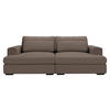 BIGSOFA in Cord Braun  - Schwarz/Braun, Design, Textil (223/80/158cm) - Lomoco