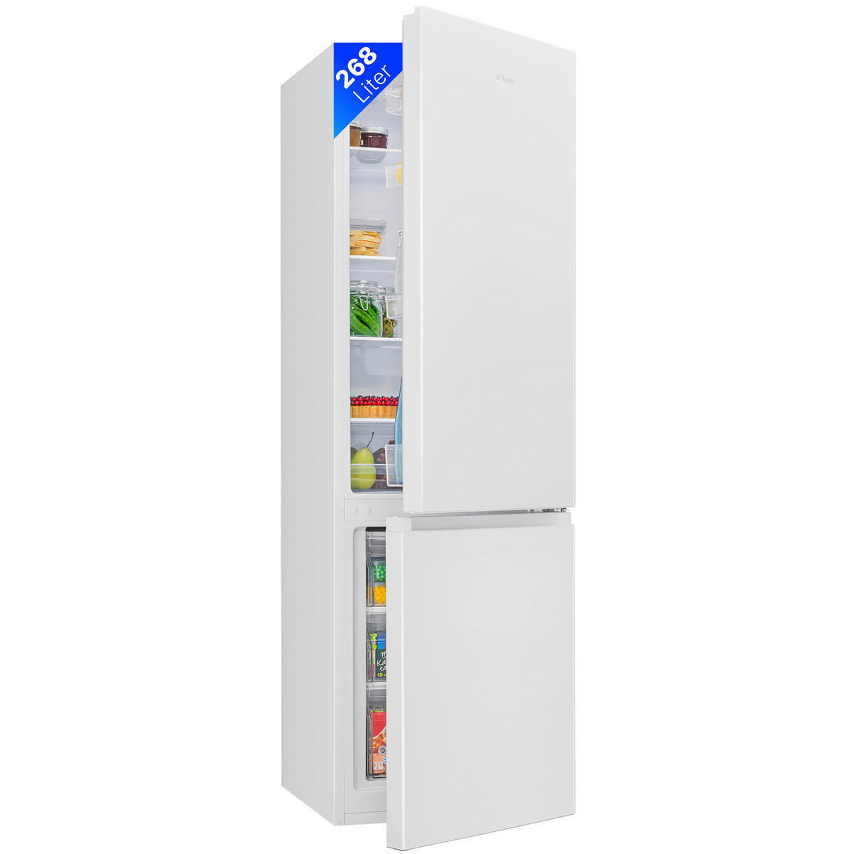 KÜHL-GEFRIER-KOMBINATION 773 530  - Weiß, Basics (55/180/55,8cm) - Bomann