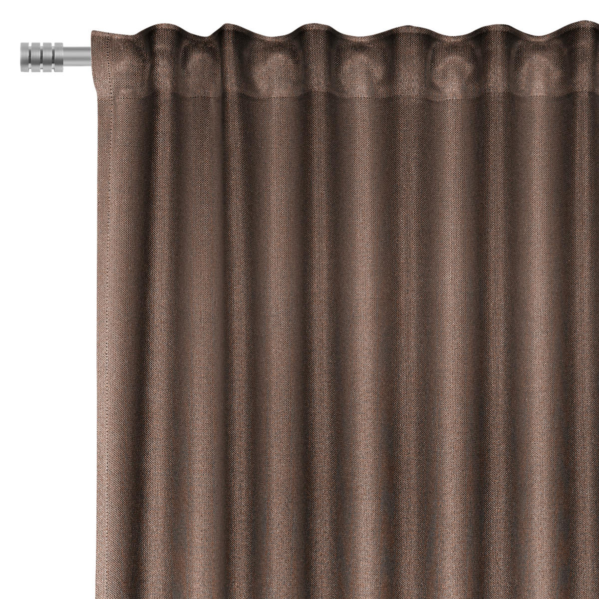 KÉSZFÜGGÖNY sötétítő  - barna, Konventionell, textil (140/245cm) - Dieter Knoll