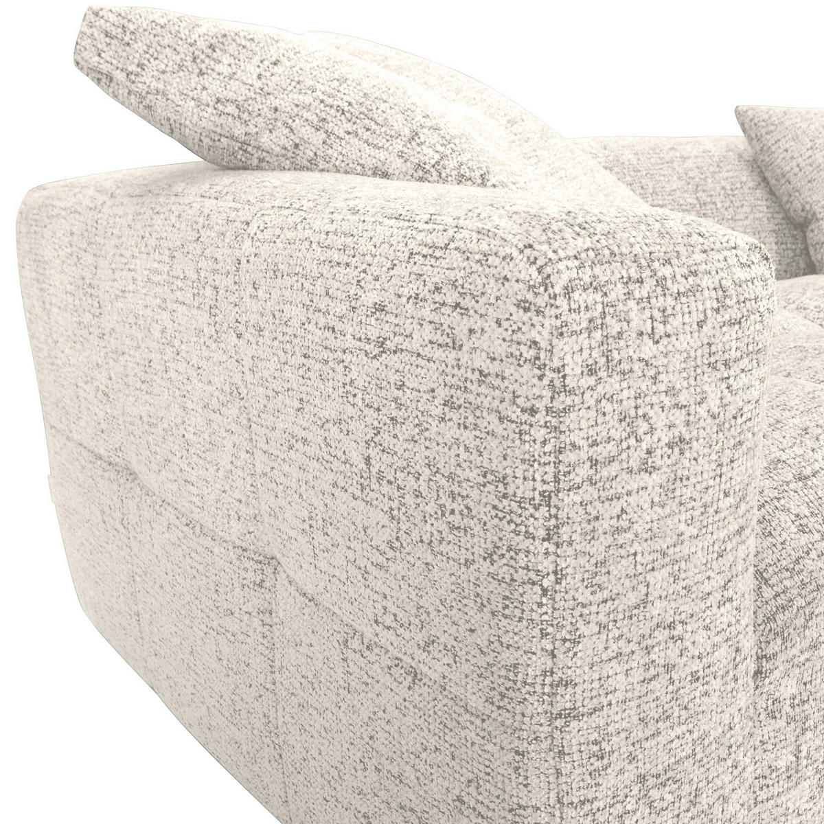 ECKSOFA Creme, Beige Chenille  - Beige/Creme, KONVENTIONELL, Kunststoff/Textil (276/170cm) - Carryhome