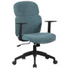 DREHSTUHL Webstoff Blau, Schwarz  - Blau/Schwarz, Design, Kunststoff/Textil (60/93,5-101/57cm) - Modante