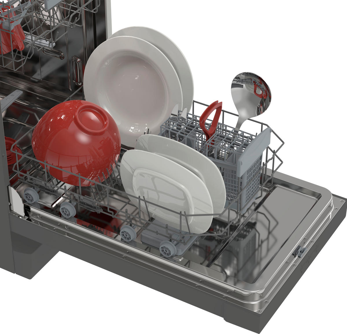 GESCHIRRSPÜLER QW-NS1DF47DB-DE  - Schwarz, Trend, Kunststoff (44,8/85/59,8cm)