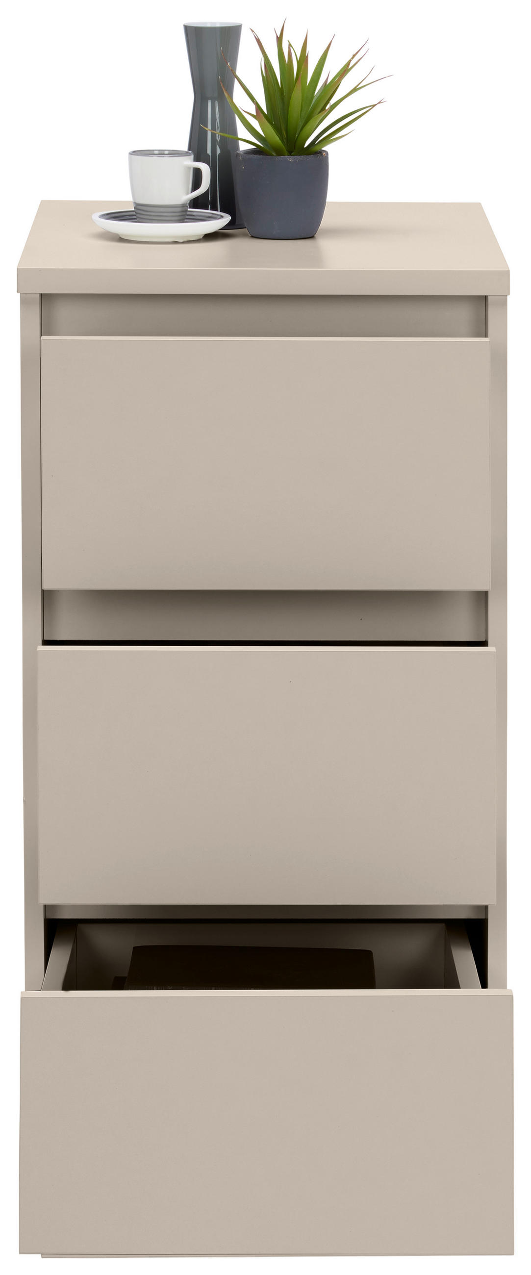 NACHTSCHRANK 40,1/78,9/48 cm  - Kaschmir/Anthrazit, Design, Holzwerkstoff/Kunststoff (40,1/78,9/48cm) - Carryhome