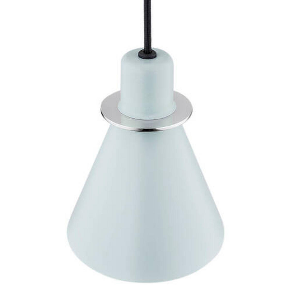 HÄNGELEUCHTE Argon Beverly 100/14,5/14,5 cm   - Chromfarben/Hellblau, Basics, Metall (100/14,5/14,5cm)