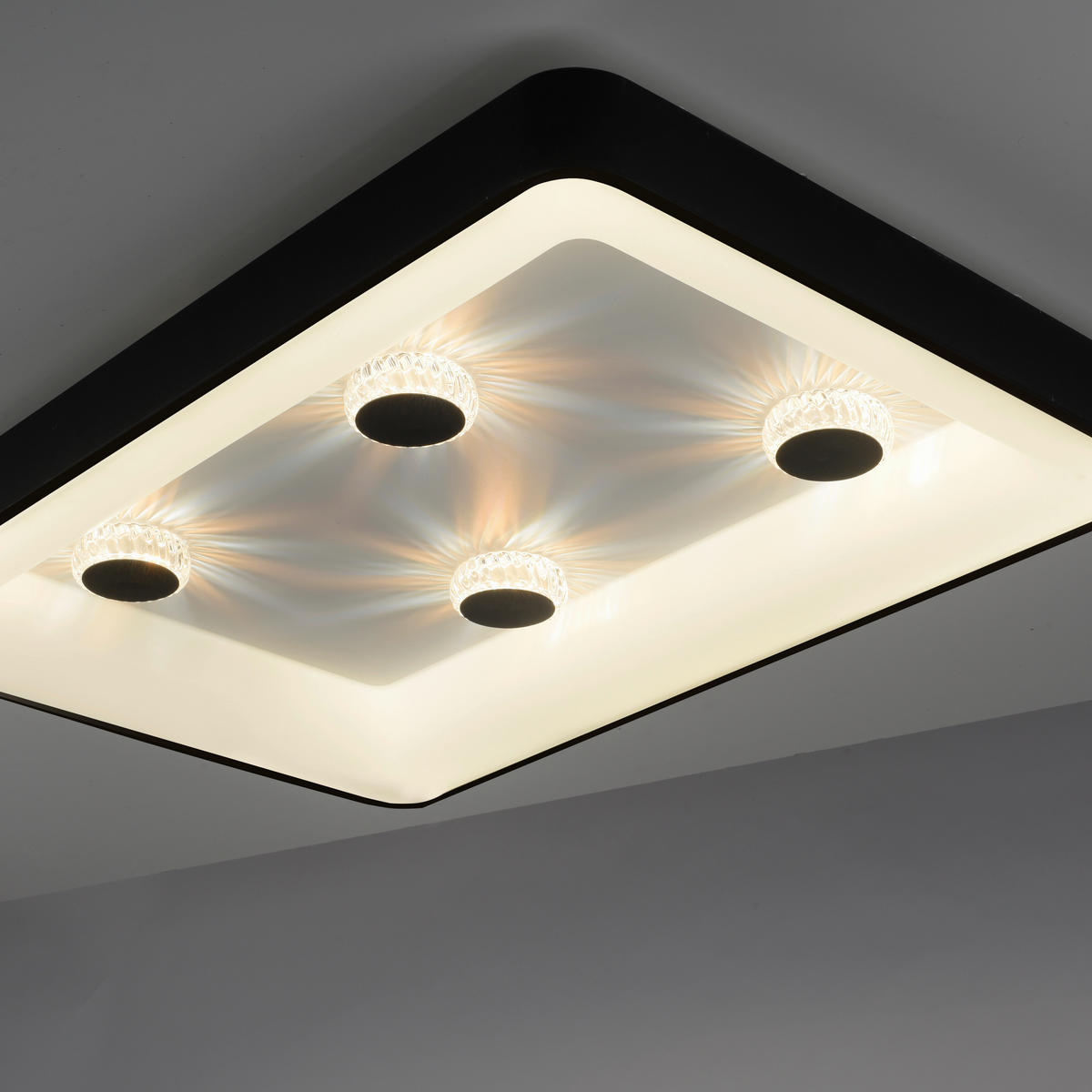 LED-DECKENLEUCHTE 90,5/60,5/10,5 cm   - Basics, Kunststoff/Metall (90,5/60,5/10,5cm)