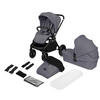 KINDERWAGENSET  Mika Plus 2in1  Grey Stone  - Grau, Basics (93/62/110cm) - Lionelo