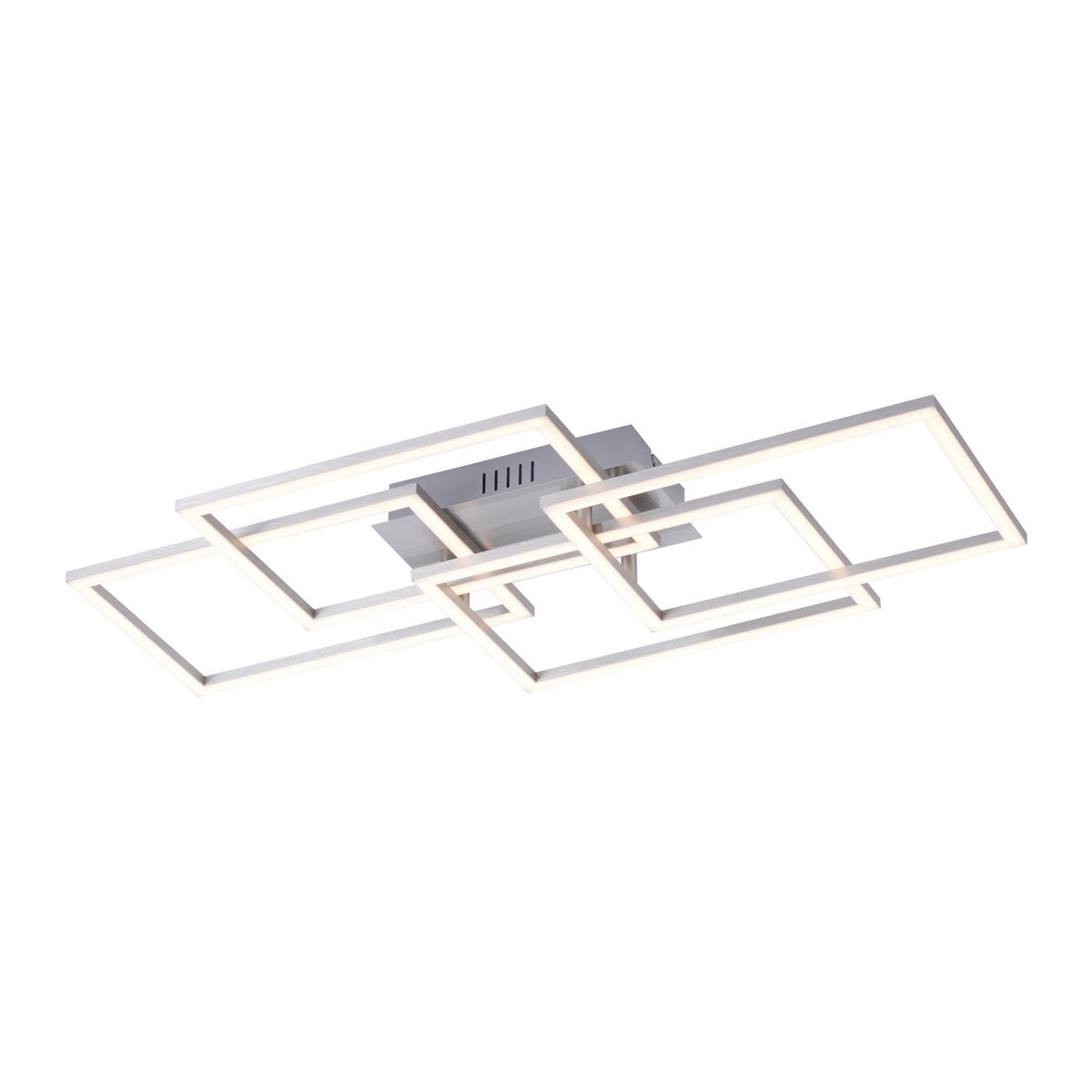 LED-DECKENLEUCHTE 70/34,5/9,5 cm   - Alufarben, Design, Kunststoff/Metall (70/34,5/9,5cm)