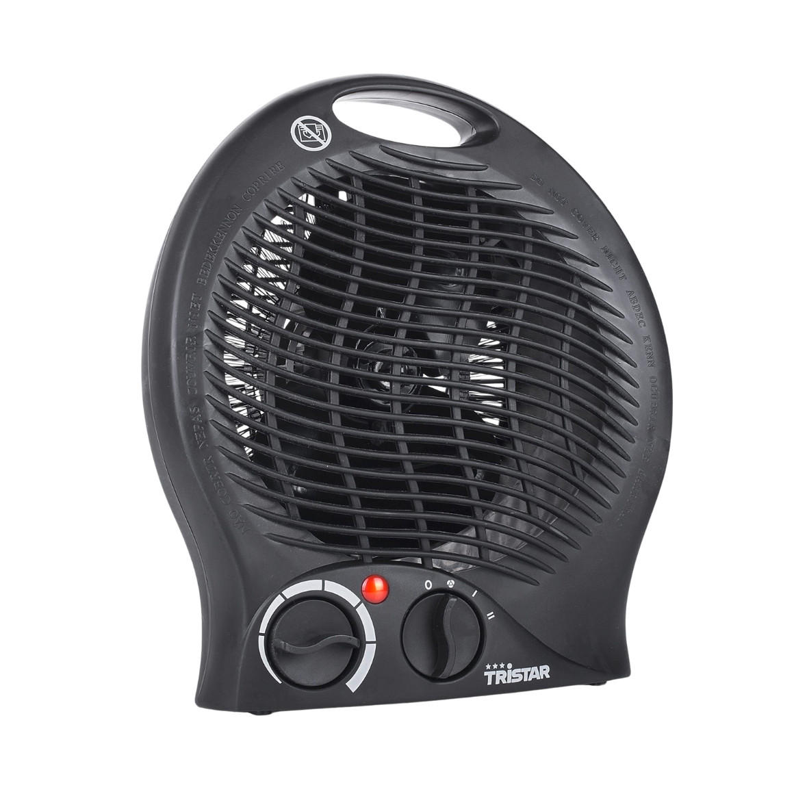 2u1, ventilator+grijalica - crna, Basics, plastika (26/22/14cm)