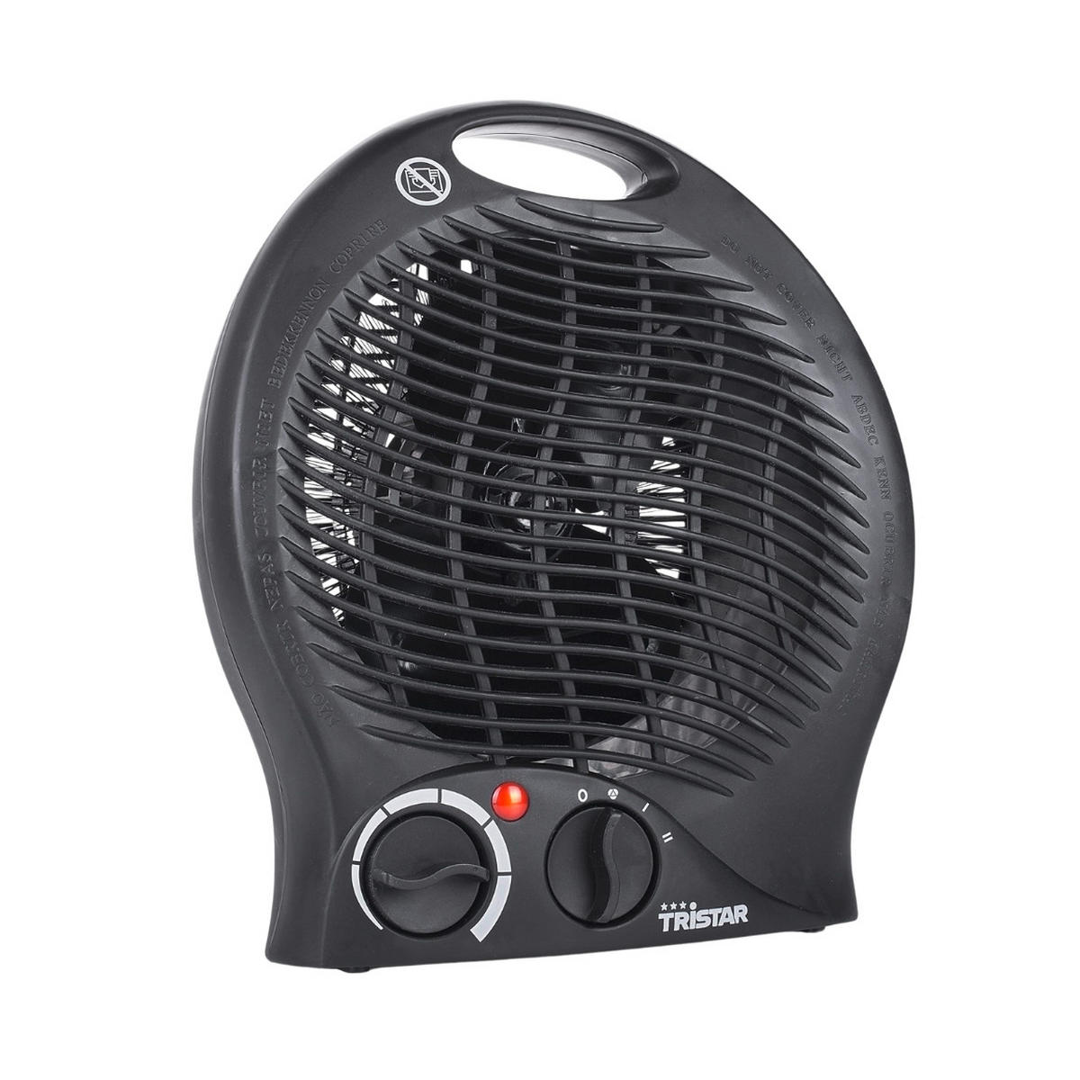 2u1, ventilator+grijalica - crna, Basics, plastika (26/22/14cm)