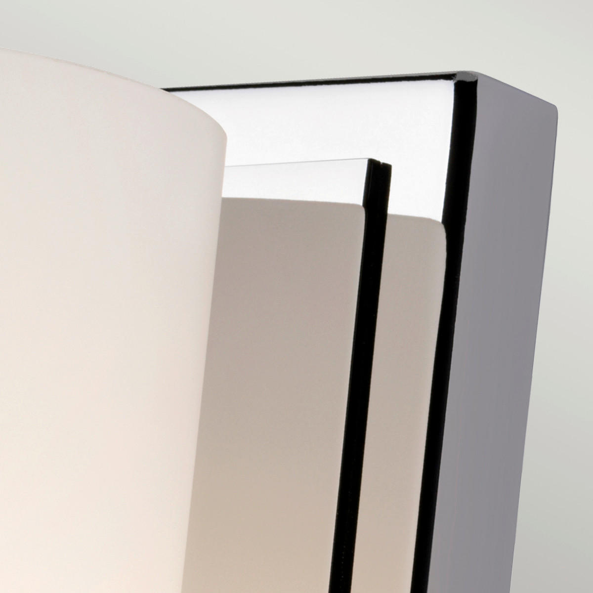 BADEZIMMER-WANDLEUCHTE Elstead Amalia 11.4/12,9/24,1 cm   - Chromfarben, Basics, Glas/Metall (11.4/12,9/24,1cm) - Elstead Lighting