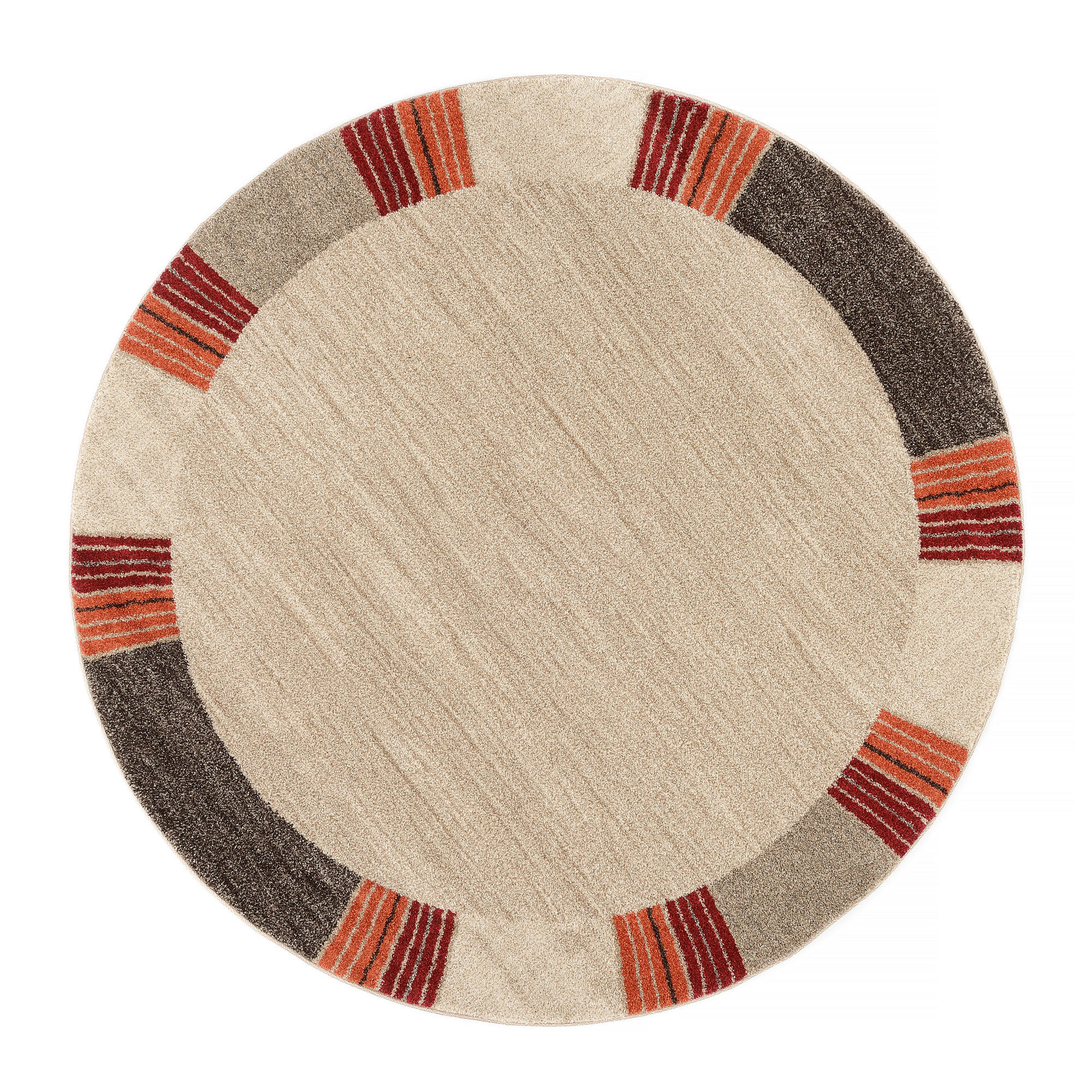 Novel Webteppich Palazzo Lobo Beige, Dunkelbraun