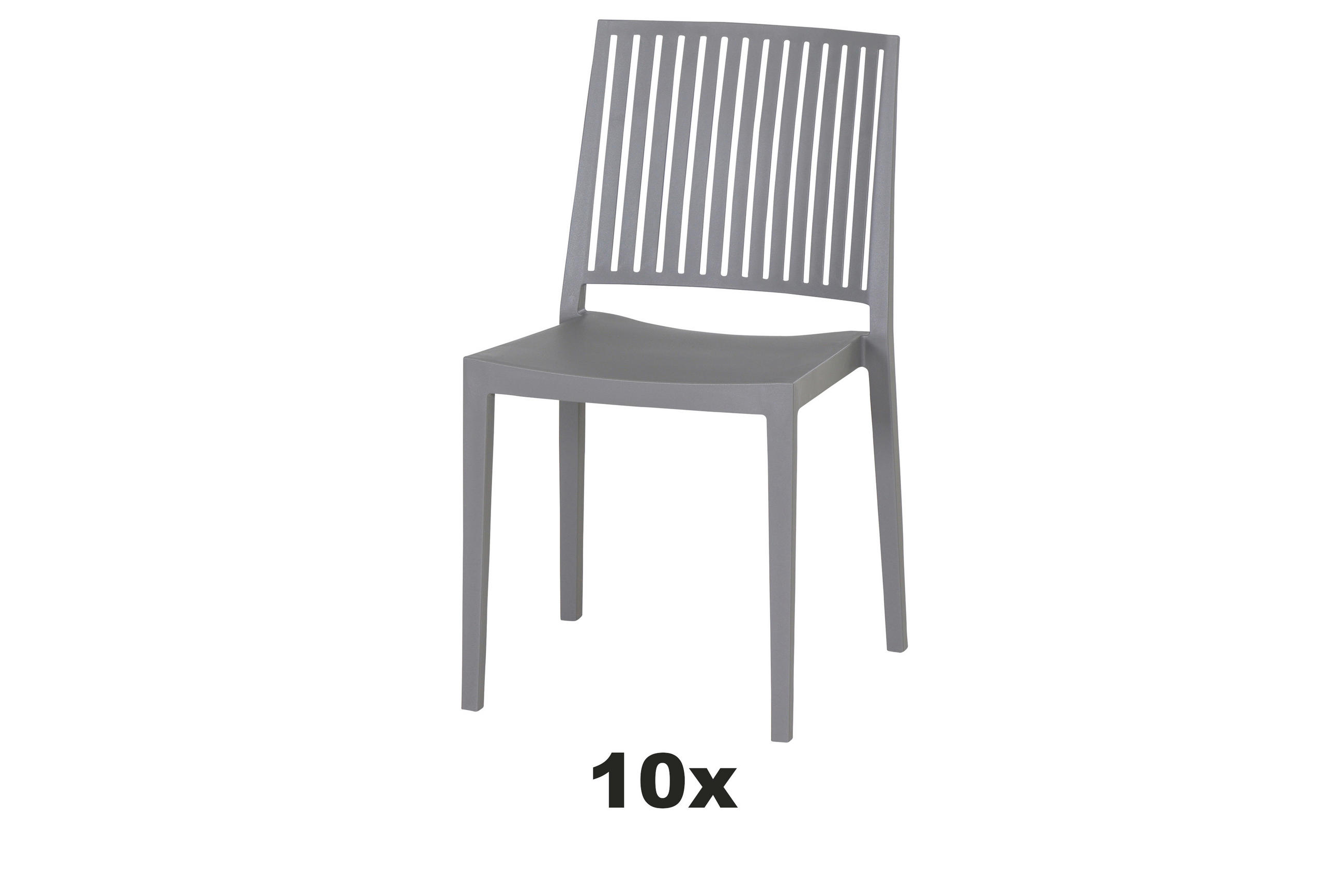 GARTENSESSEL-SET Kunststoff Grau  - Grau, Basics, Kunststoff (46/80/56cm) - Siena Garden