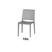 GARTENSESSEL-SET Kunststoff Grau  - Grau, Basics, Kunststoff (46/80/56cm) - Siena Garden