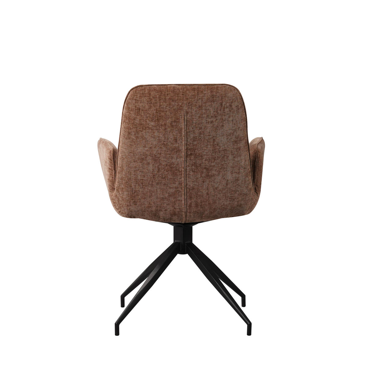 STOLIČKA S PODRÚČKAMI, ženilka, sivohnedá - sivohnedá/čierna, Modern, kov/textil (61/89/62cm) - MID.YOU