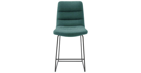 TRESENSTUHL in Grün  - Schwarz/Grün, Design, Textil/Metall (52/106/66cm) - Dieter Knoll