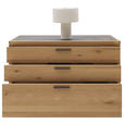 KOMMODE in 122/75/45 cm - Wildeiche/Schwarz, Design, Holz/Metall (122/75/45cm) - Valnatura