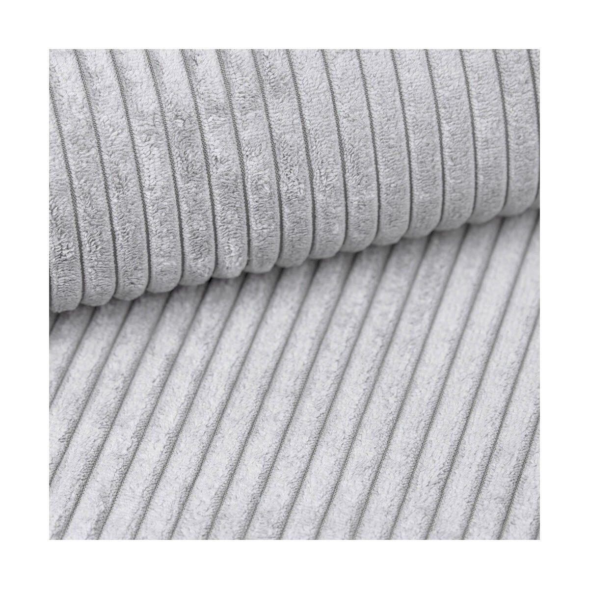 ECKSOFA BRAZIL L Hellgrau Rückenkissen, Schlaffunktion, Rücken echt, Stauraum  - Hellgrau/Schwarz, Design, Kunststoff/Textil (290/200cm) - MID.YOU