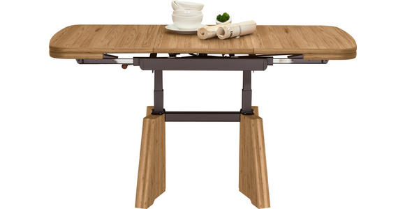 COUCHTISCH in Metall, Holzwerkstoff 90-131/65/56-75 cm  - Eichefarben, KONVENTIONELL, Holzwerkstoff/Metall (90-131/65/56-75cm) - Venda