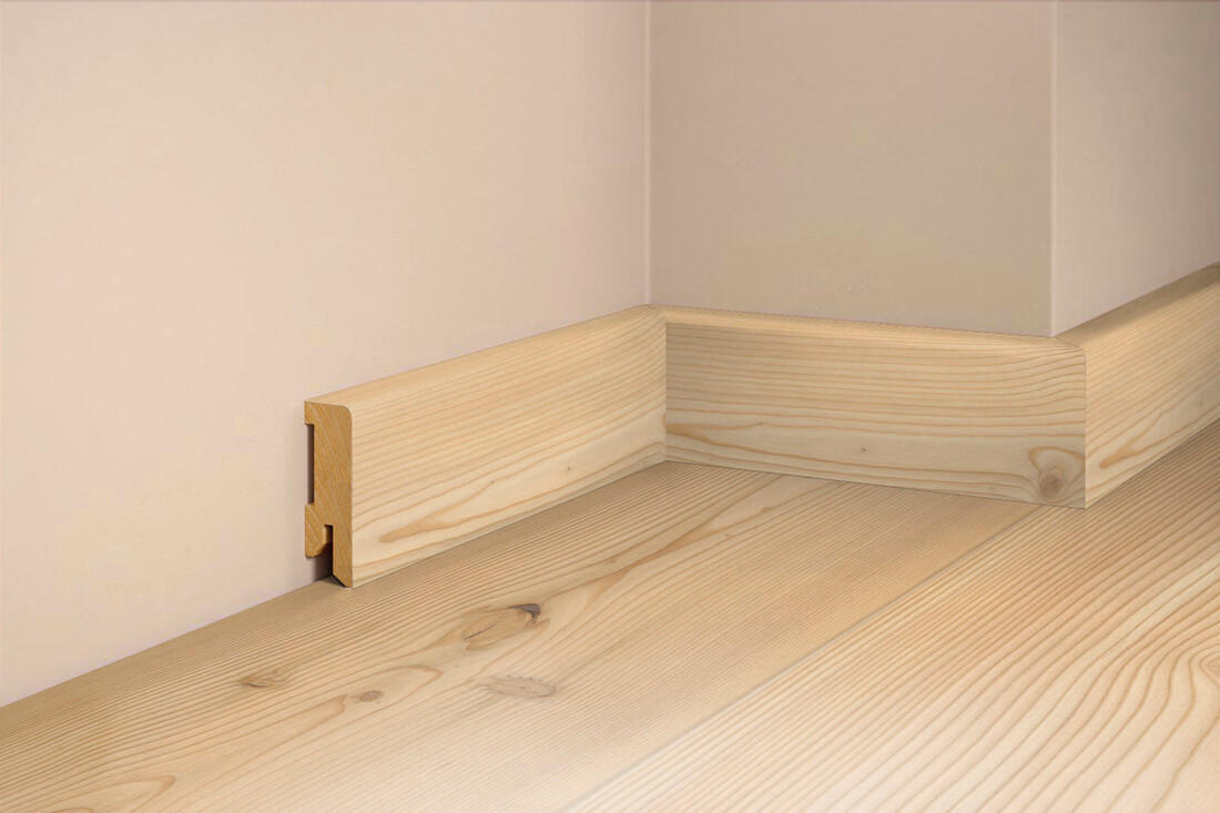 SOCKELLEISTE, Lärche Natur Pur  - Basics, Holz (250/5/1,6cm) - Tilo