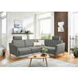 ECKSOFA  in Flachgewebe Graugrün  238/186 cm  - Eichefarben/Graugrün, Design, Holz/Textil (238/186cm) - Valnatura