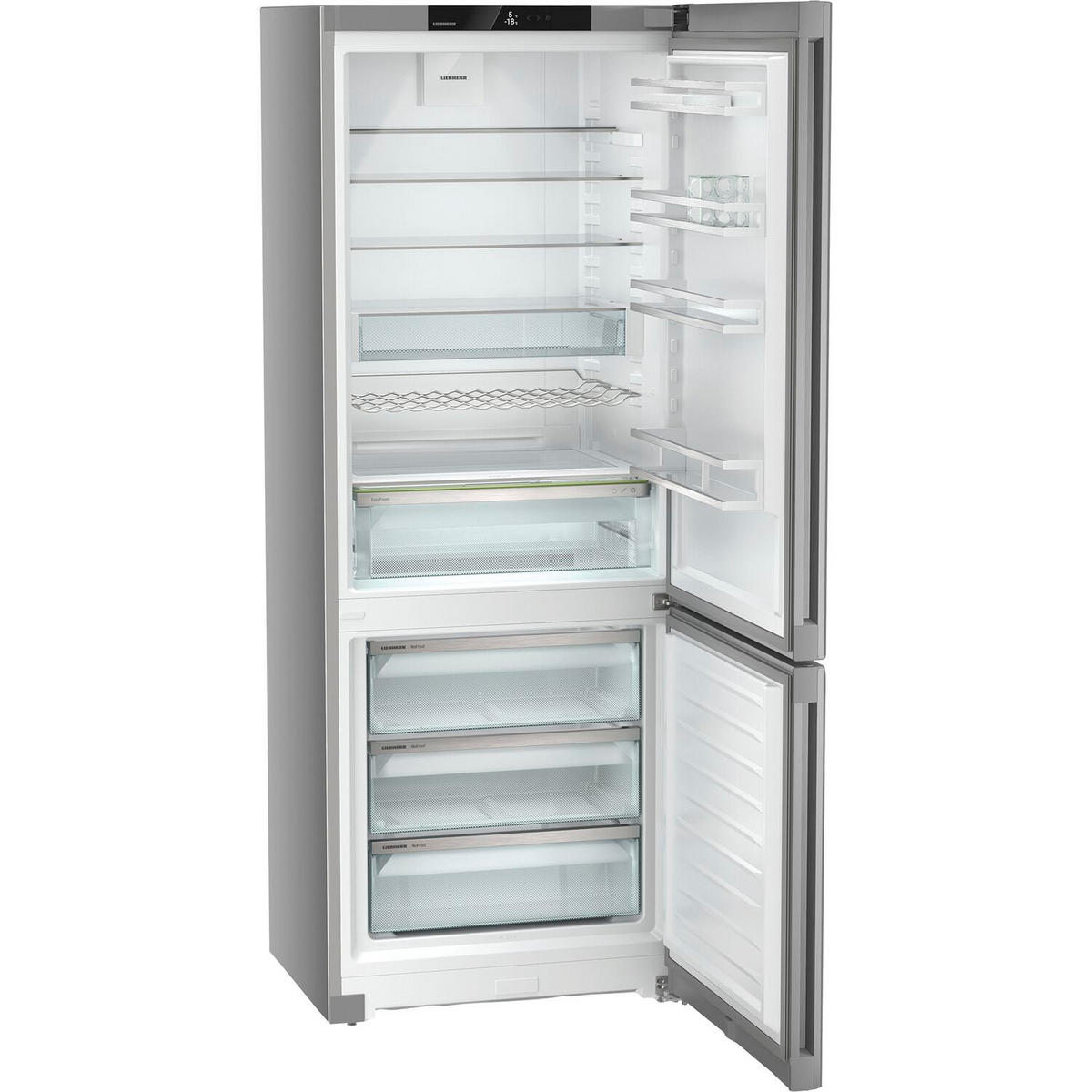 KÜHL-GEFRIER-KOMBINATION CNSFA7723  - Silberfarben, Basics, Glas/Kunststoff (74,7/201,5/67,5cm) - Liebherr