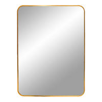 WANDSPIEGEL 70/50/3 cm    in rechteckig  - Messingfarben, Basics, Glas/Metall (70/50/3cm)