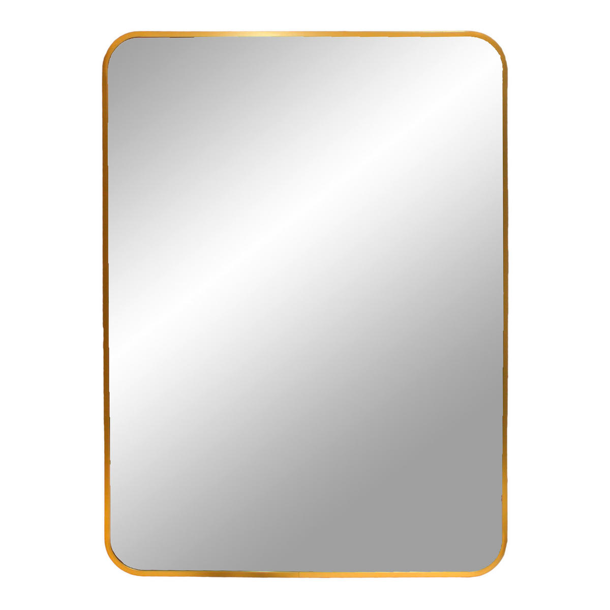 WANDSPIEGEL 70/50/3 cm    in rechteckig  - Messingfarben, Basics, Glas/Metall (70/50/3cm)
