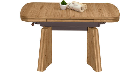 COUCHTISCH in Metall, Holzwerkstoff 90-131/65/54-73 cm  - Eichefarben, KONVENTIONELL, Holzwerkstoff/Metall (90-131/65/54-73cm) - Venda