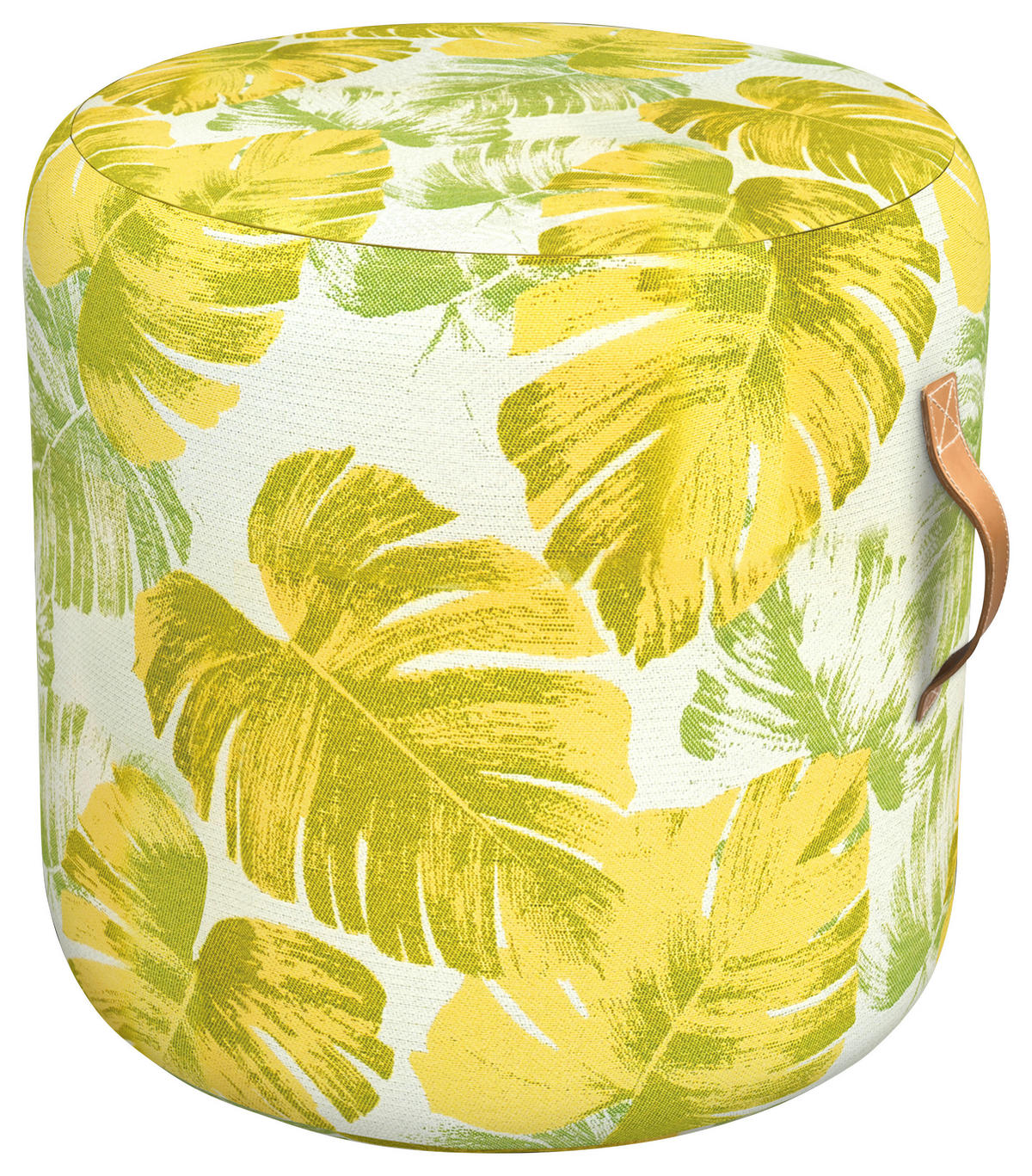 OUTDOORPOUF in  Uni  - Hellgrau, Basics, Textil (45/45cm)